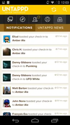 Untappd android App screenshot 0