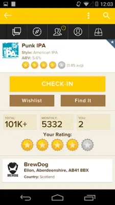 Untappd android App screenshot 2